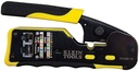Ponchadora /pelacables /corta cables con matraca para Pass-Thru marca KLEIN TOOLS Serie VDV; Posiciones 4, 6 y 8 Conectores RJ11/RJ12 y conectores RJ45 Pass-Thru™ de Klein Tools              