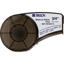 M21750595YL Etiqueta de vinil continua amarilla de 0.75" x 21' para M210 y BMP21