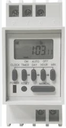 Programador Semanal c/ Display LCD marca EBCHQ Serie TM-848; Alimentación 24VAC/DC Pasos 8 ON/OFF Dimensiones 85x35,8x60mm             