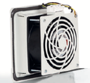 Extrator / Ventilador para Armarios marca PLASTIM Serie PTF1000; Alimentacion 110VAC Dimensiones 110x110x58.05mm              