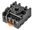 Base para Reles JTX-3C, JQX-10F/3Z y CNT1/2 CHINT contactos CO 3. Din circular.