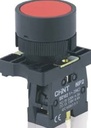 Pulsador Marca Chint Serie NP8; Color  Rojo Iluminado Momentanea Diametro 22mm Contacto NO 1 24V
