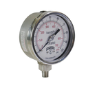 Manometro marca WINTERS serie PFP 2.5" CARATULA,  Acero Inoxidable STABILIZR(R) PREMIUM, 0-400 PSI,1/4"Con conexion abajo