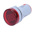 EBCHQ Indicador de voltaje tipo luz piloto 22mm Rango 50-500VCA Rojo