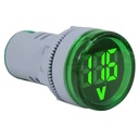 EBCHQ Indicador de voltaje tipo luz piloto de 22mm rango 60 - 500VAC verde